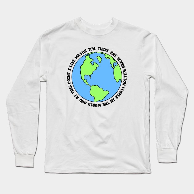 Earth Long Sleeve T-Shirt by hertrashiness